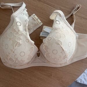 Aerie Elegant Cream Lace Bra